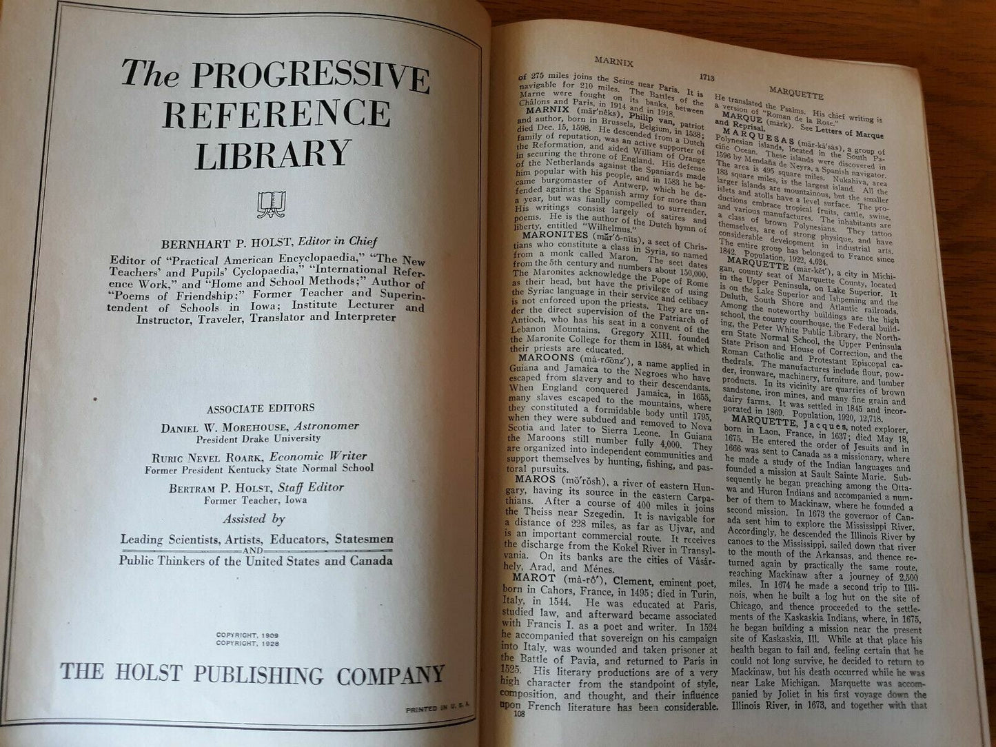 The Progressive Reference Library with Loose Leaf Revision Service Vol 5 1930