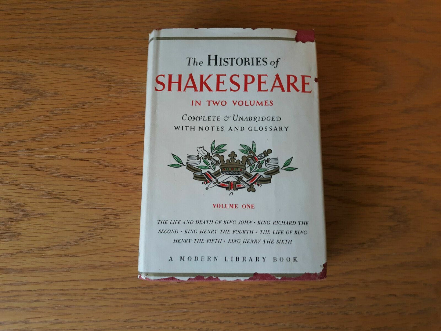 The Histories Of Shakespeare In Two Volumes. Volume One