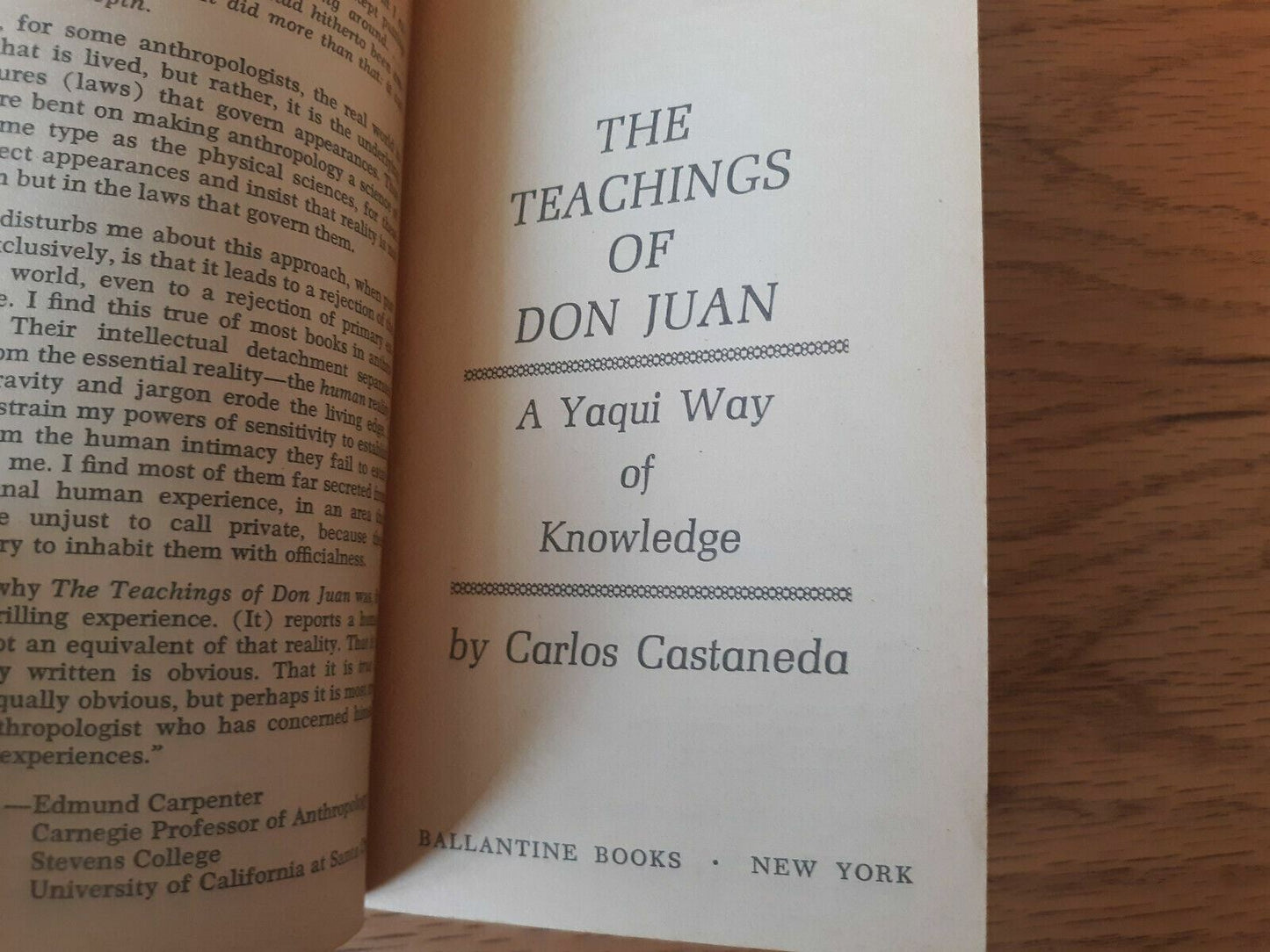 The Teachings of Don juan A Yaqui Way of Knowledge Carlos Castaneda 1970