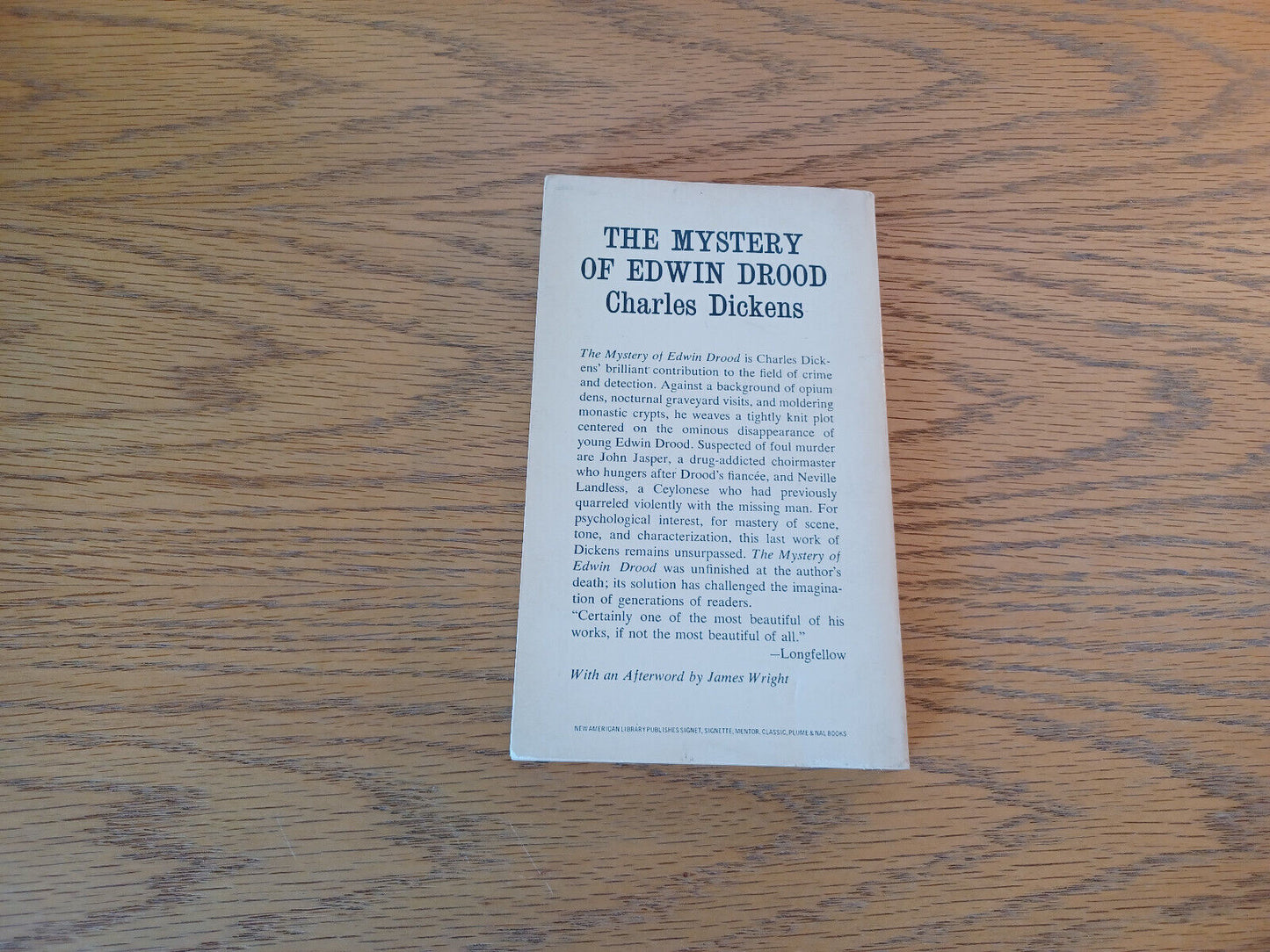 The Mystery Of Edwin Drood Charles Dickens 1961 Paperback New American Library