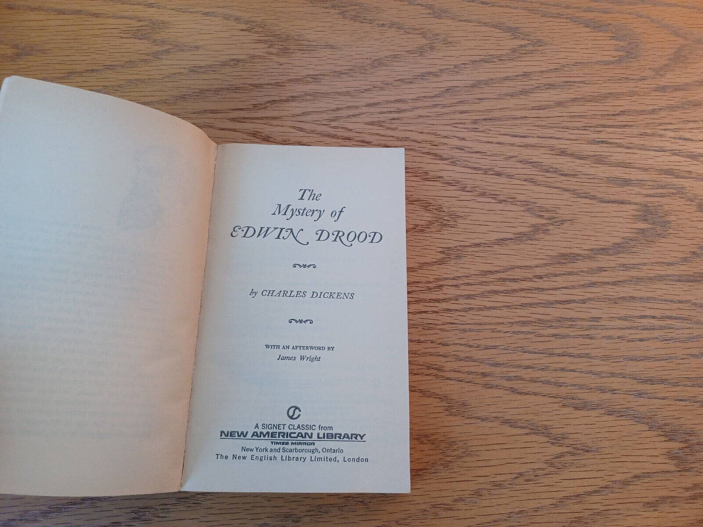 The Mystery Of Edwin Drood Charles Dickens 1961 Paperback New American Library