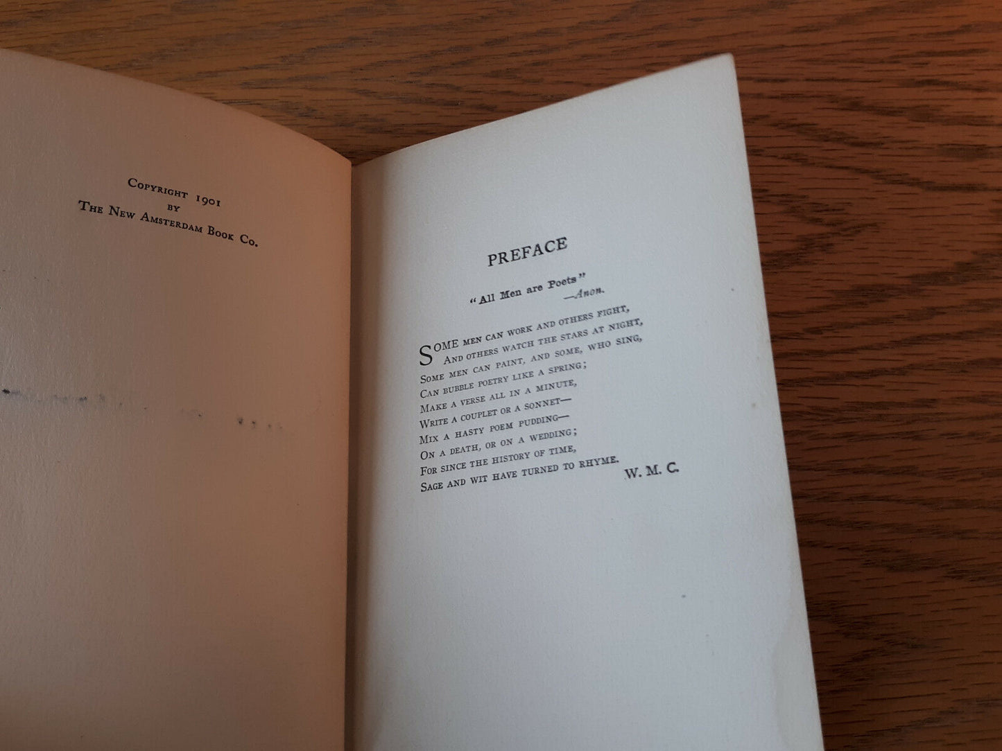 Hasty Pudding Poems Rodney Blake 1901 Hardcover New Amsterdam Book