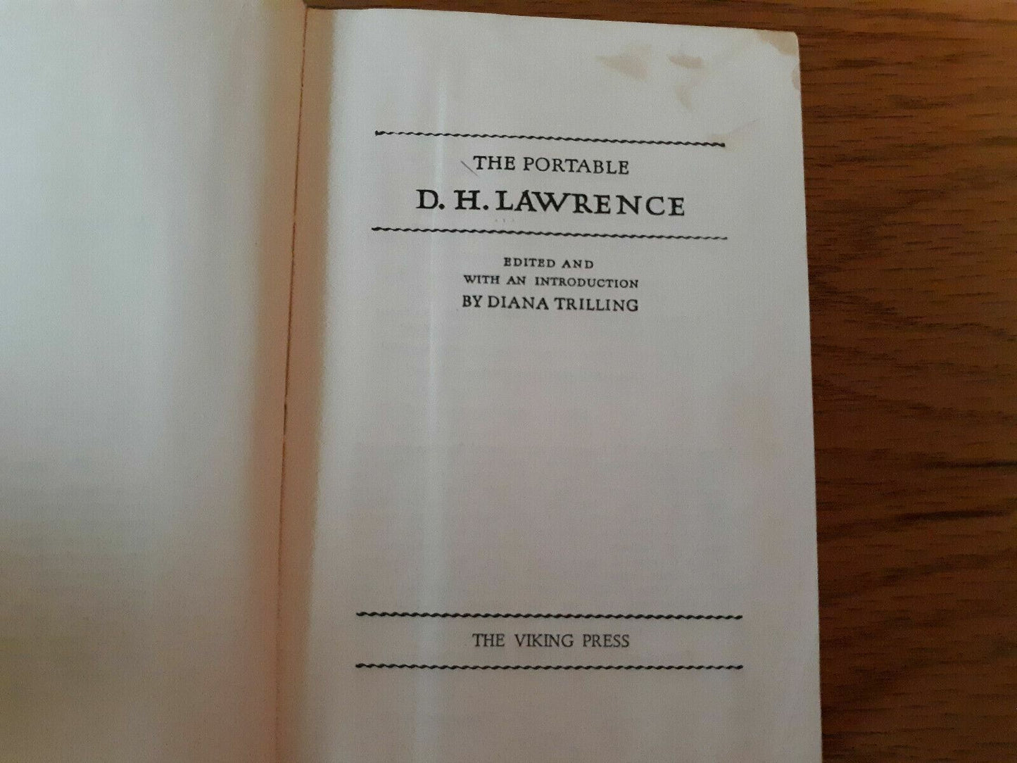 The Portable D H Lawrence 1967