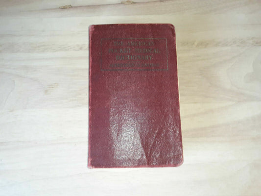 Vintage Book The American Pocket Medical Dictionary Seventeenth Edition 1942