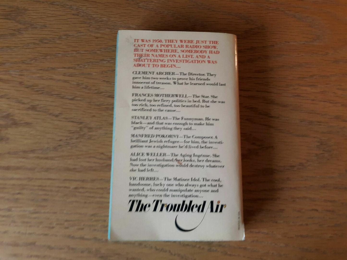 THE TROUBLED AIR by Irwin Shaw (Vintage Dell First Printing 1978 Paperback)