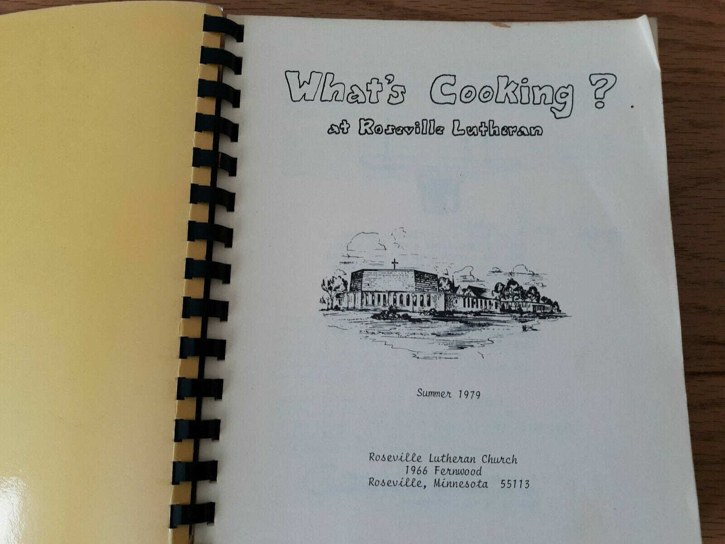 What's Cooking? at Roseville Lutheran Church 1979 MN