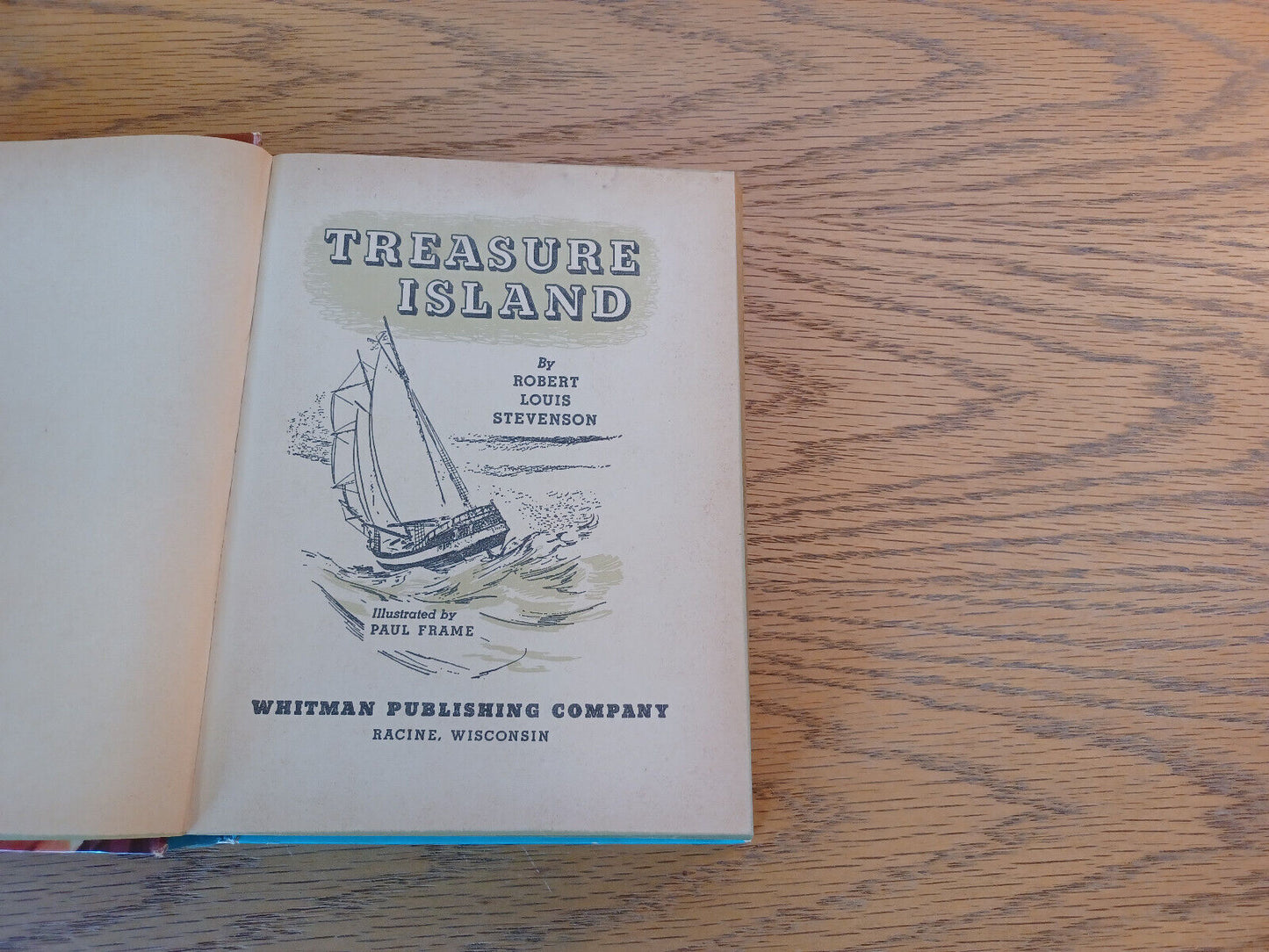 Treasure Island Robert Louis Stevenson 1955 Hardcover Whitman