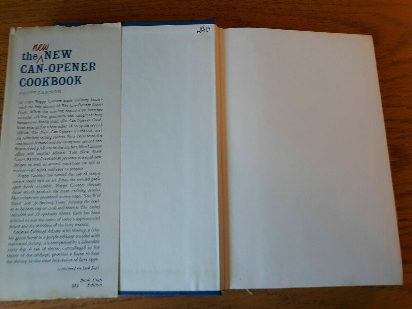 The New New Can-Opener Cookbook by Poppy Cannon 1968