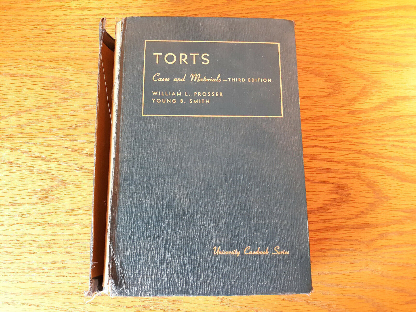 Torts Cases And Materials 3rd Ed William L Prosser 1962 Hardcover Young B Smith