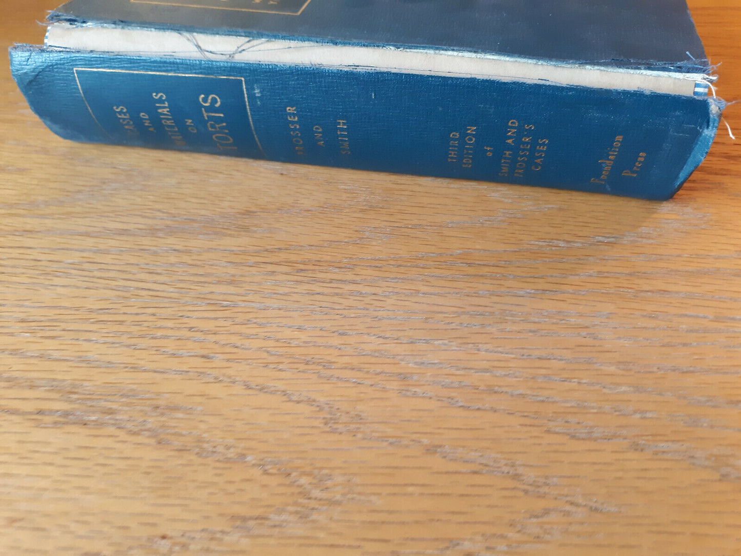 Torts Cases And Materials 3rd Ed William L Prosser 1962 Hardcover Young B Smith