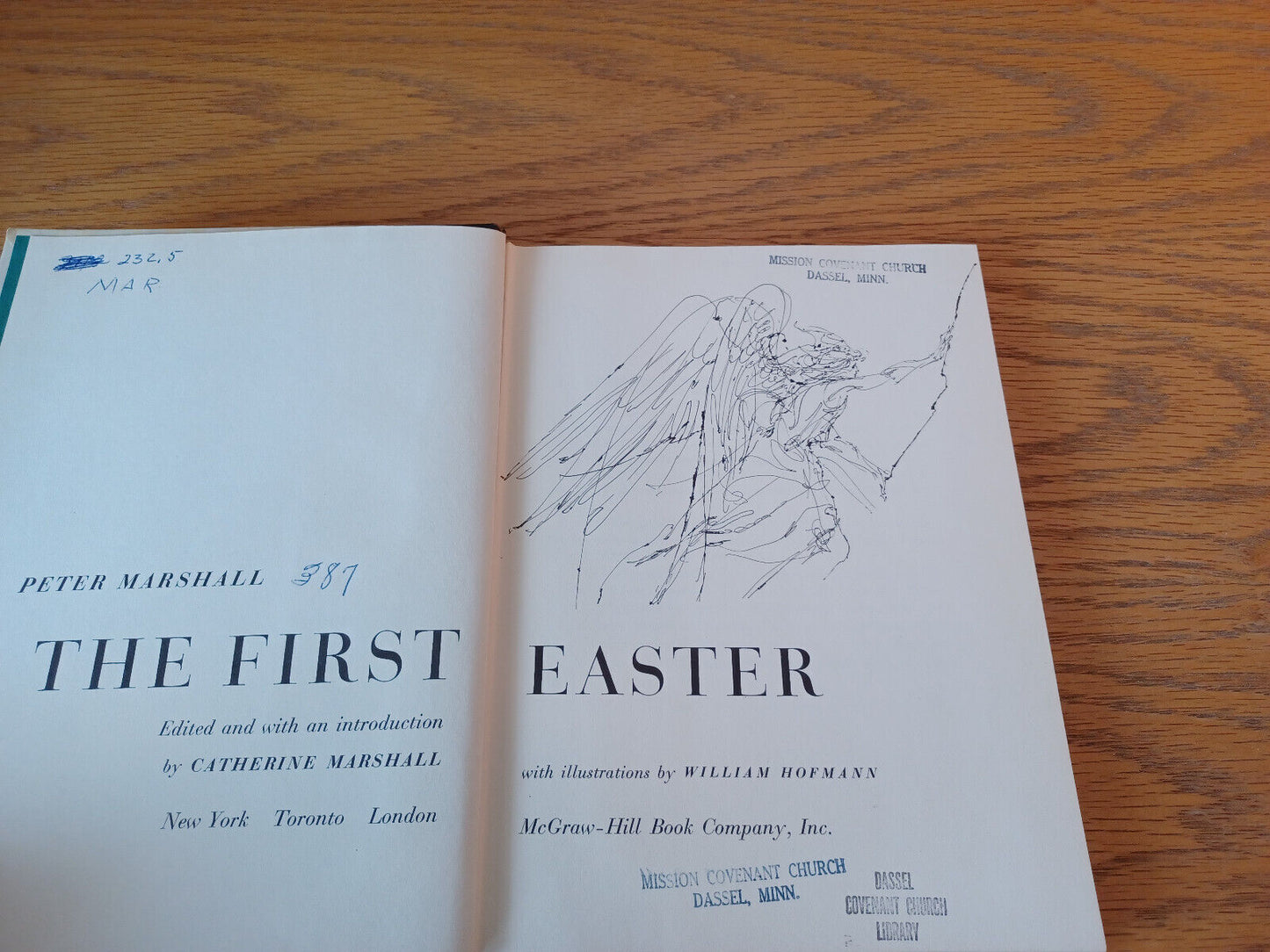 The First Easter Catherine Marshall 1959 1st Ed Hardcover McGraw Hill