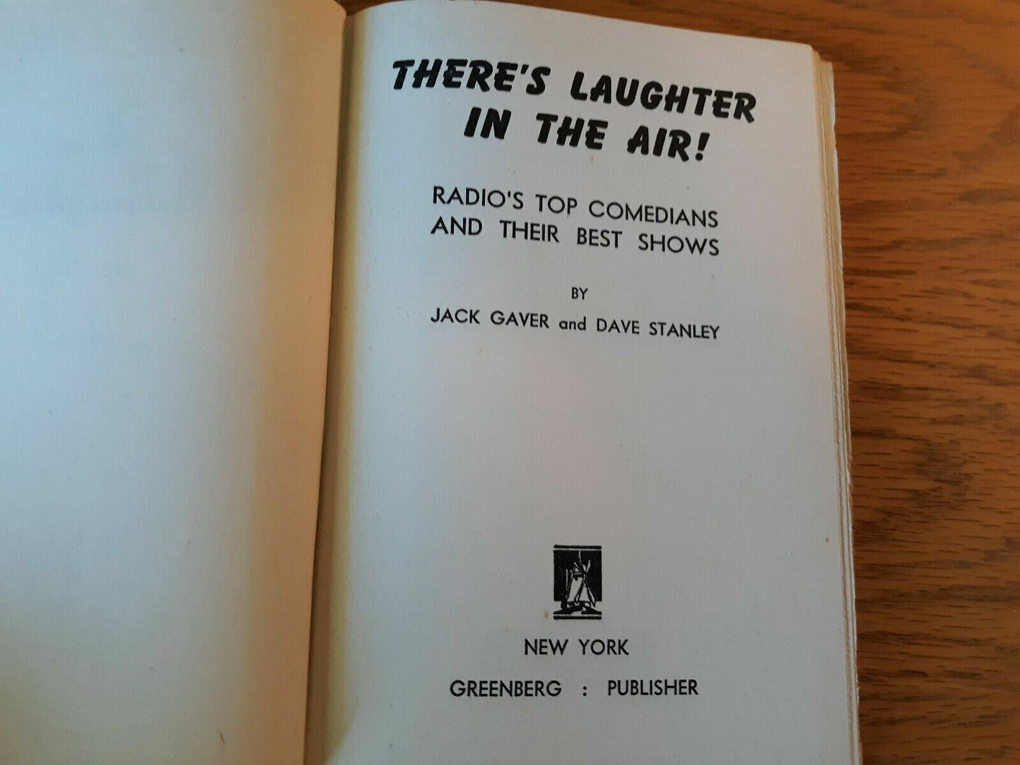 There's Laughter In The Air Jack Gaver Dave Stanley 1945 Hardcover Dust Jacket 2