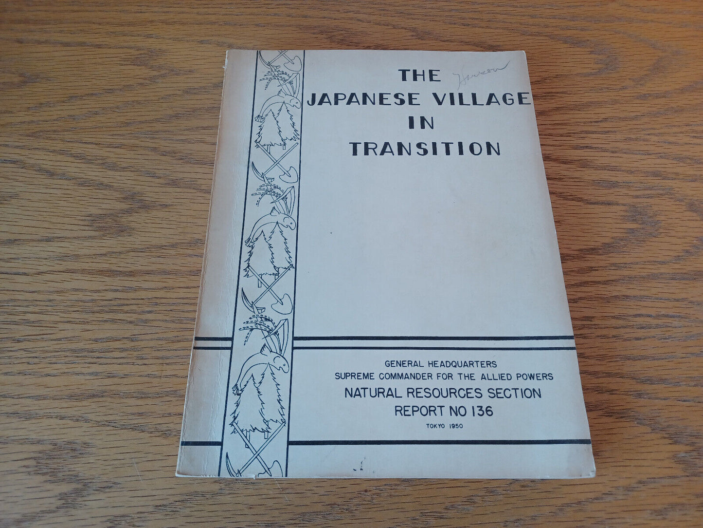 The Japanese Village In Transition 1950 Arthur F Raper Paperback General Headqua