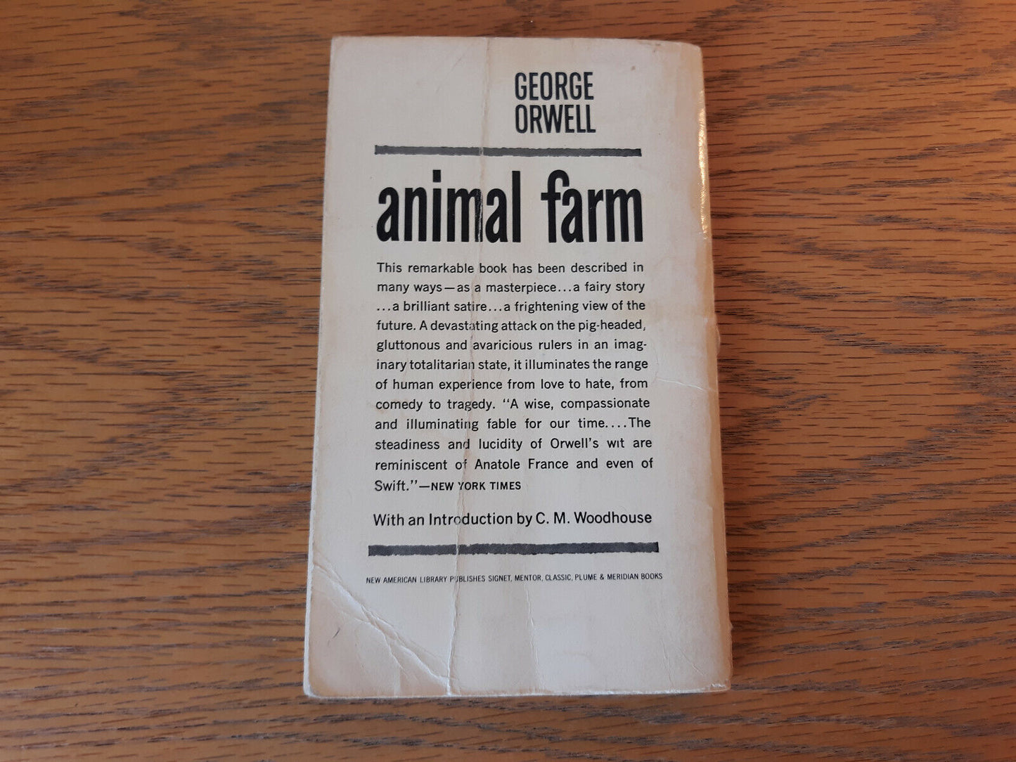 Animal Farm George Orwell 1946 New American Library Paperback