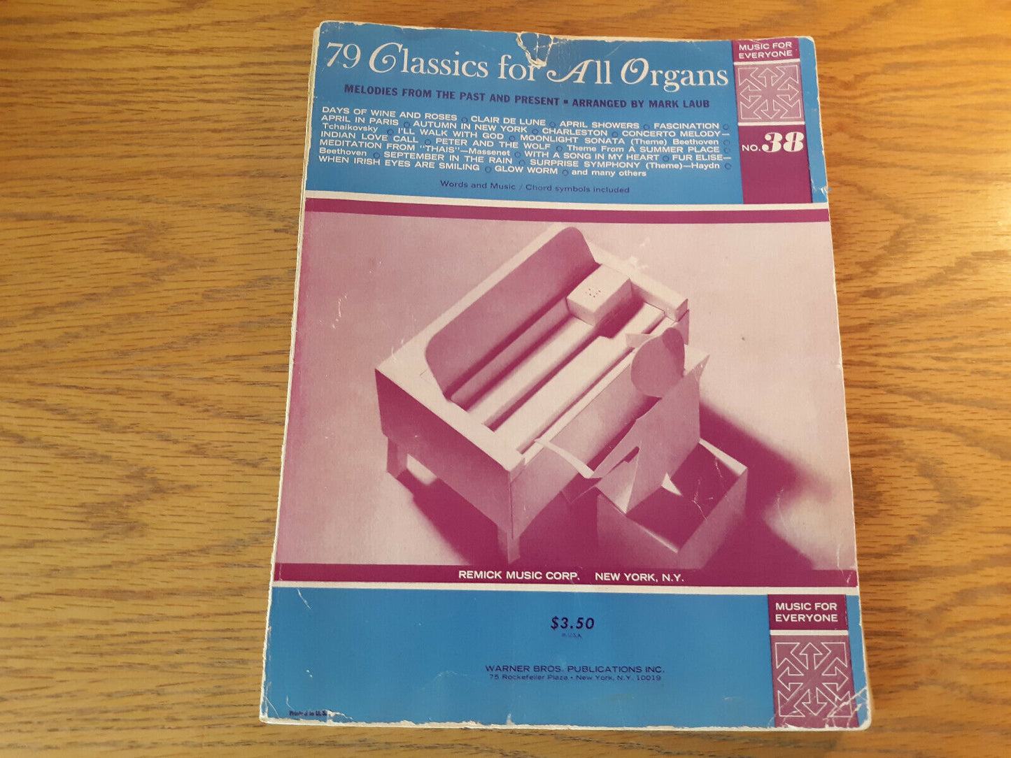 79 Classics For All Organs Mark Laub 1965 Sheet Music Remick Music