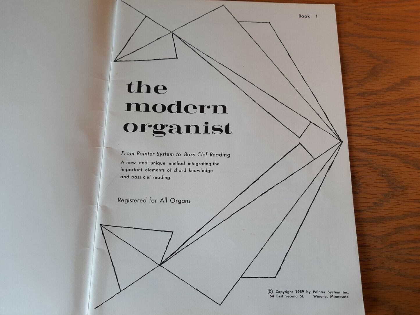 The Modern Organist Book 1 1959 Pointer System