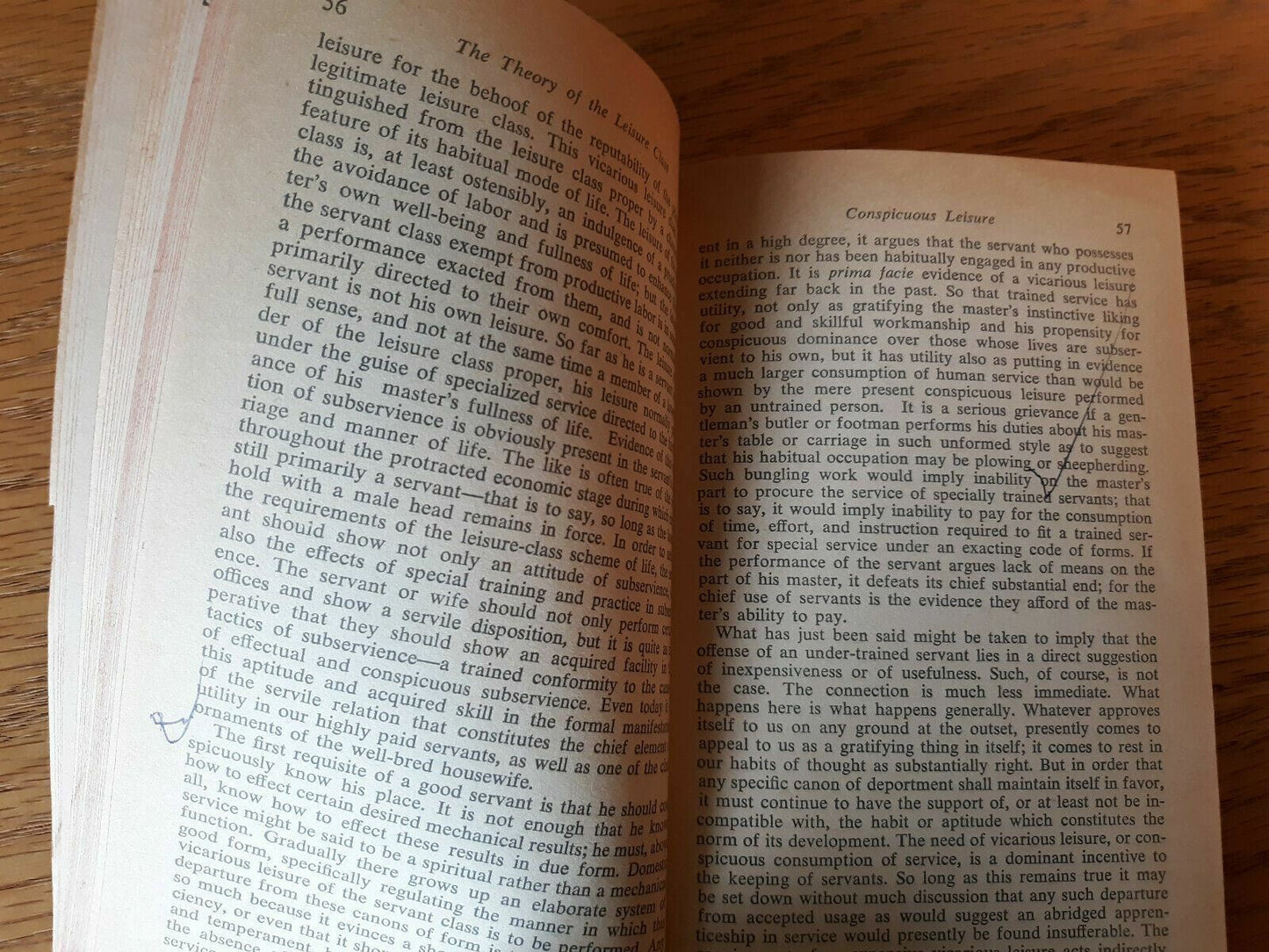 The Theory of the Leisure Class by Thorstein Veblen - Mentor M93 - 1953