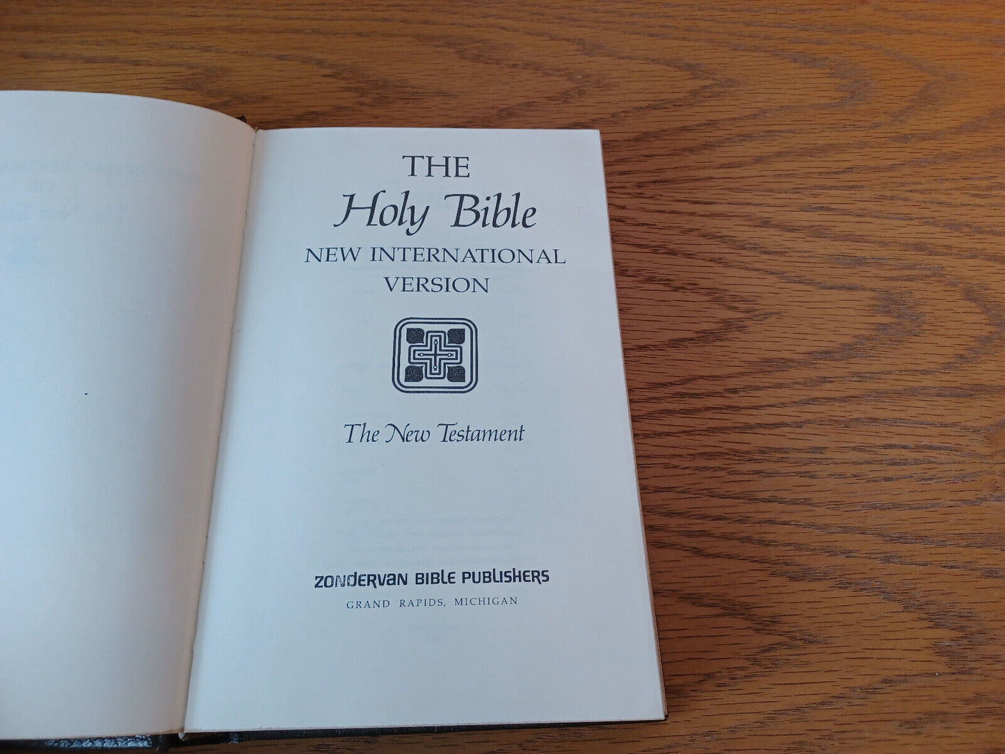 The New International Version New Testament 1974 Hardcover Zondervan