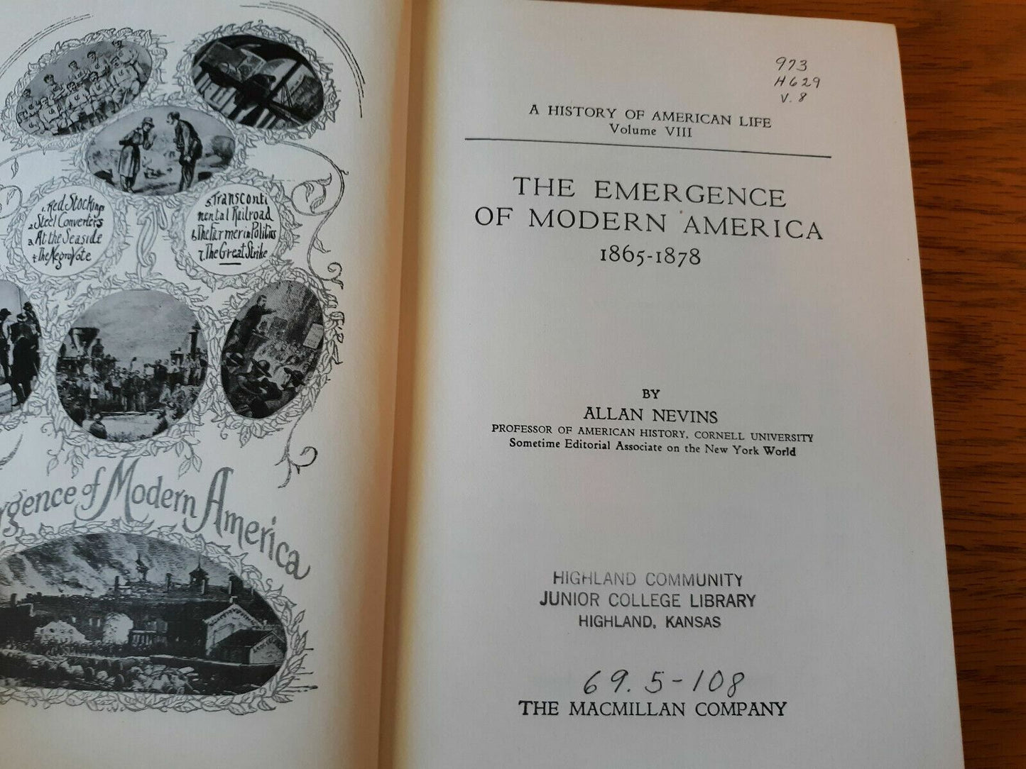 A History of American Life Volume 8 by Allan Nevins 1969