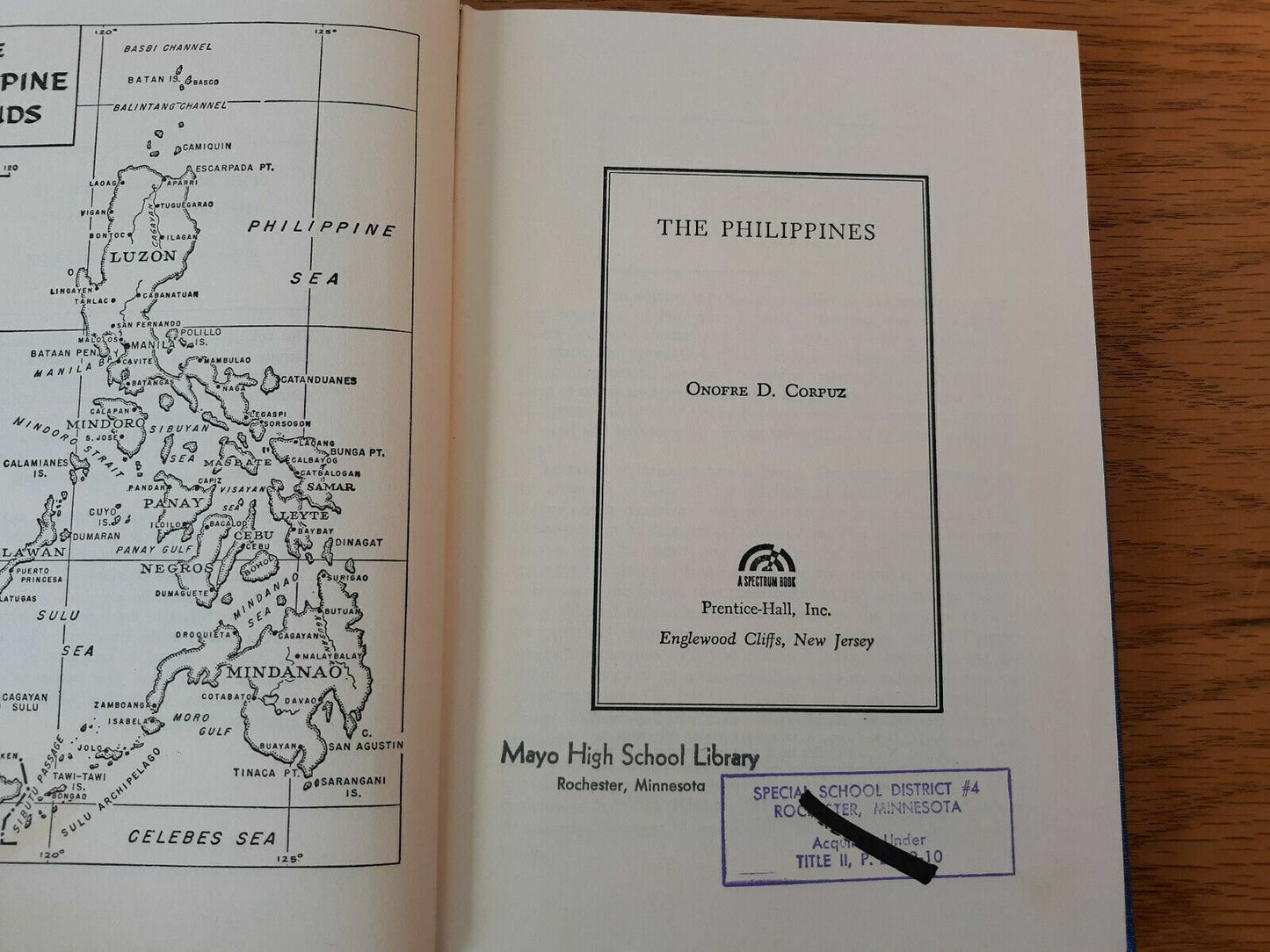 The Philippines. Onofre D. Corpuz 1965 Hardcover Prentice-Hall