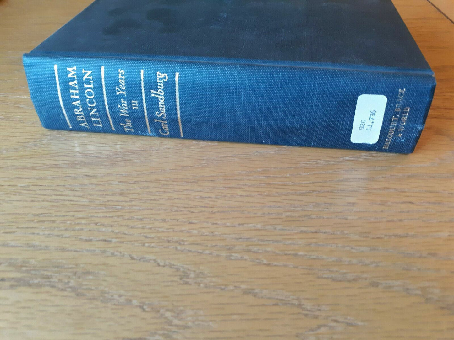Abraham Lincoln The War Years Volume 3 Carl Sandburg HC President History Civil