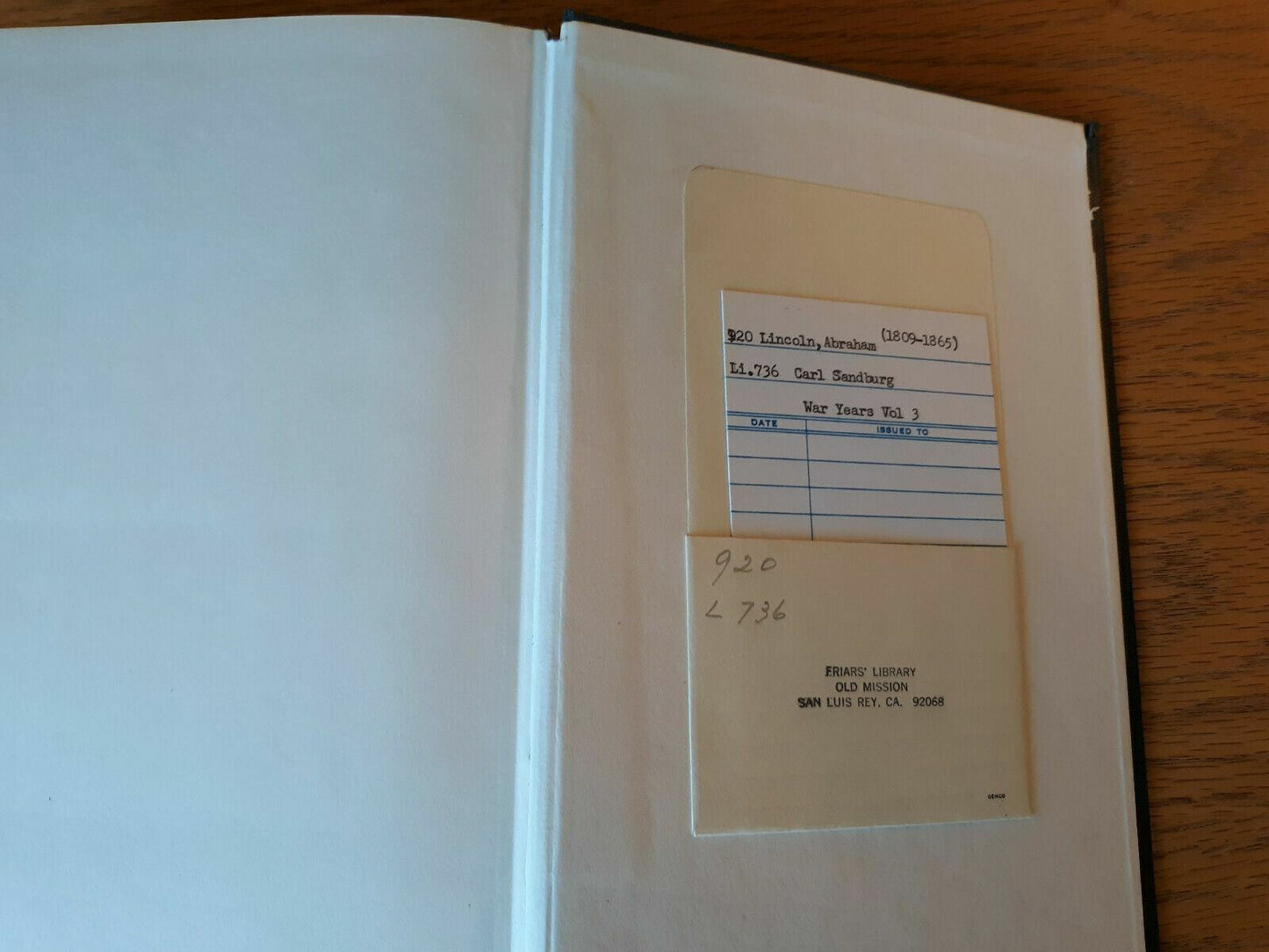 Abraham Lincoln The War Years Volume 3 Carl Sandburg HC President History Civil