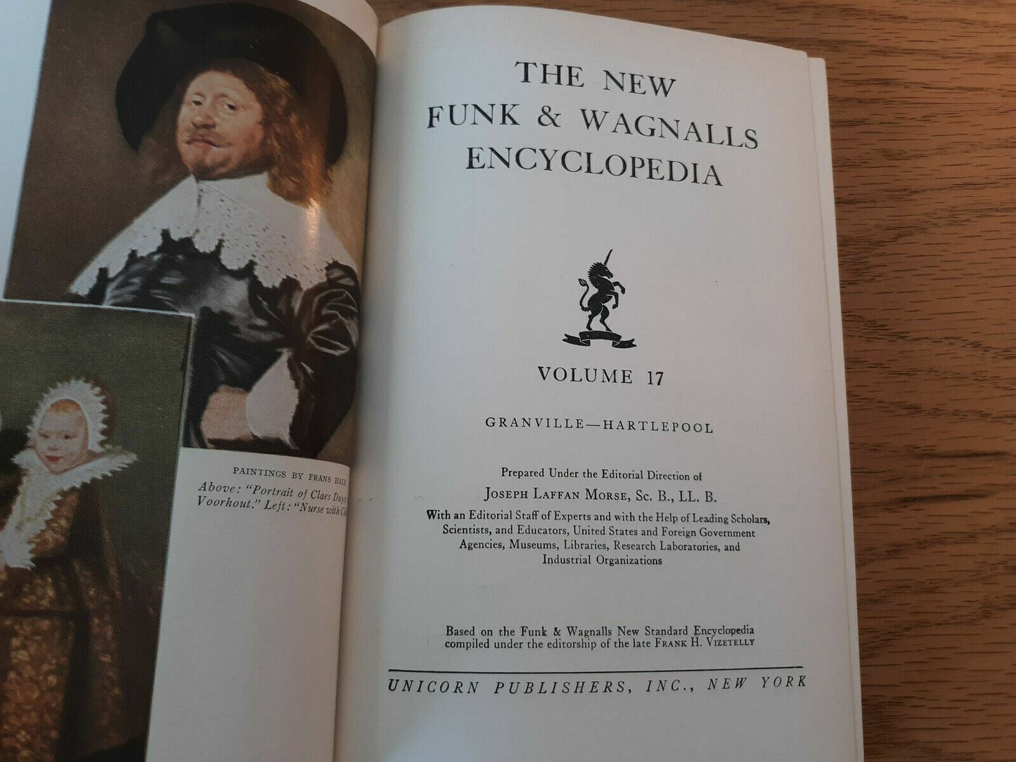 The New Funk & Wagnalls Encyclopedia 1951 Volume 17 Unicorn Hardcover