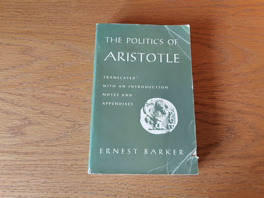 The Politics of Aristotle Ernest Barker Paperback 1958