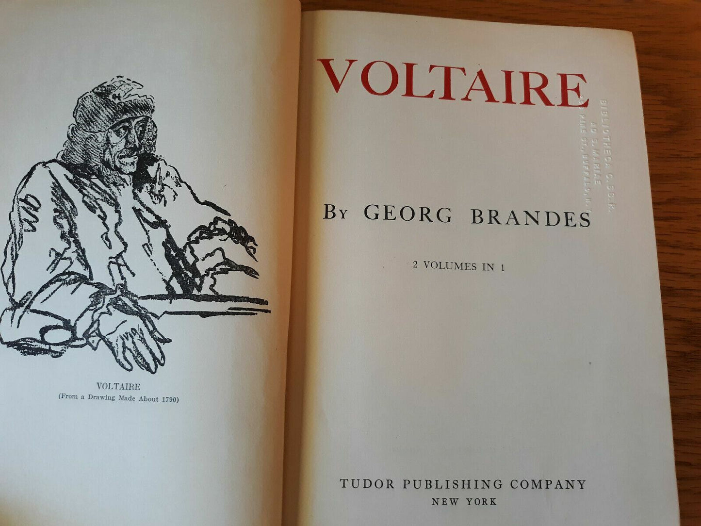 Voltaire by Georg Brandes 1936