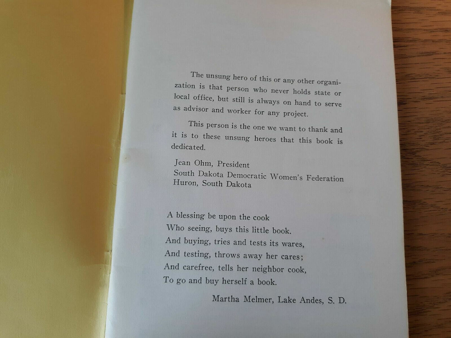 Our Democratic Cooks by South Dakota Democratic Women's Federation Cookbook