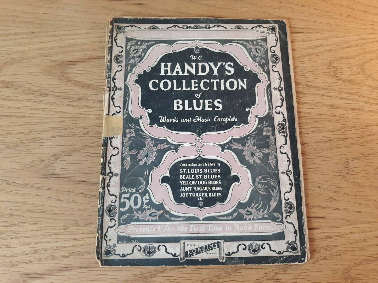 W.C. Handy's Collection of Blues Sheet Music Book ~Words & Music~