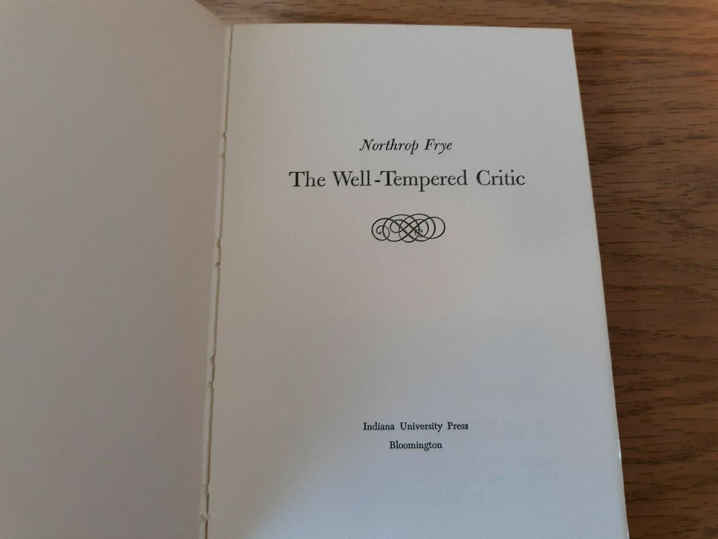 The Well-Tempered Critic by Northrop Frye 1963