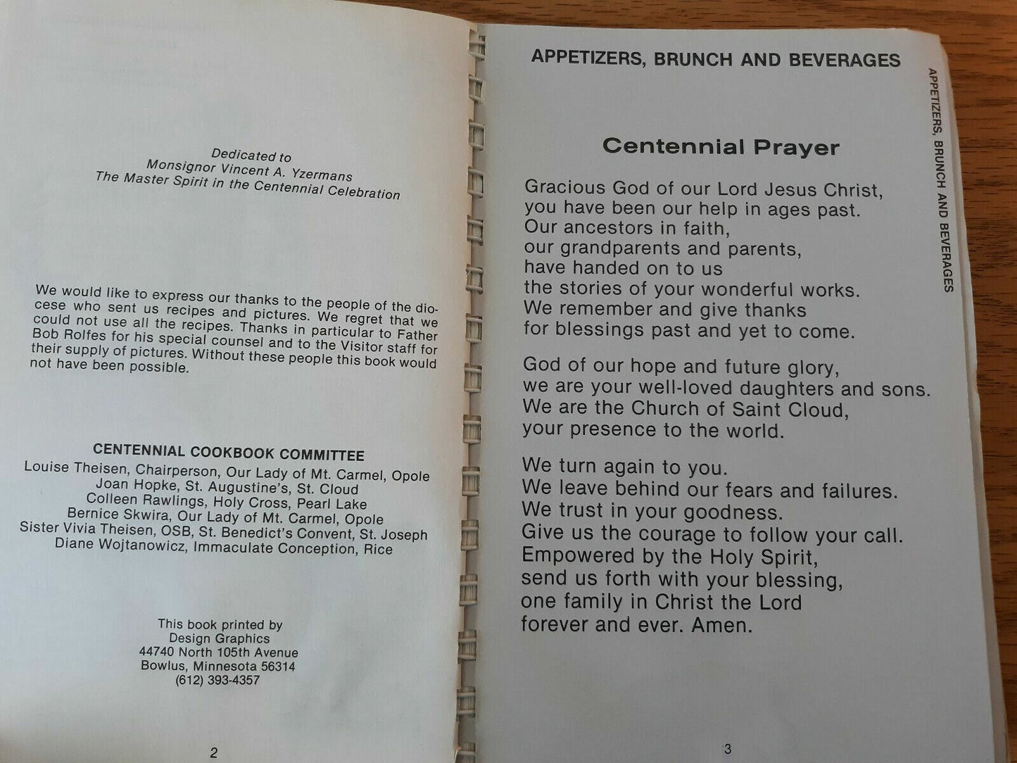 Centennial Cookbook Diocese of Saint Cloud MN 1989