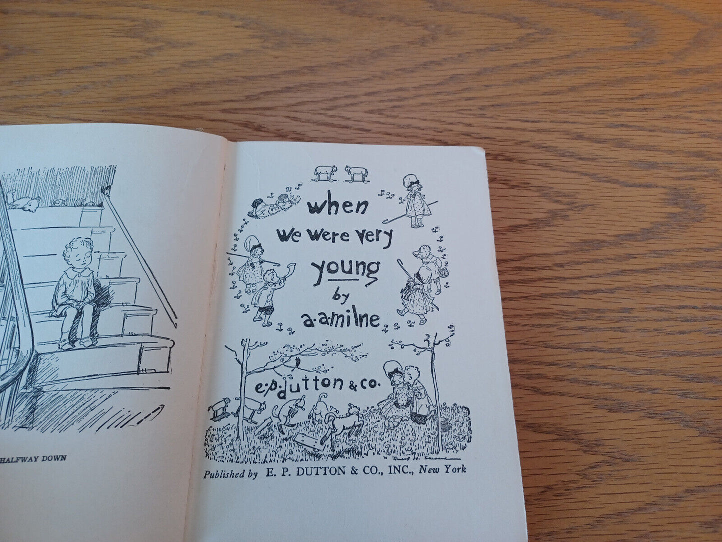 When We Were Very Young A A Milne 1946 Hardcover E.P. Dutton