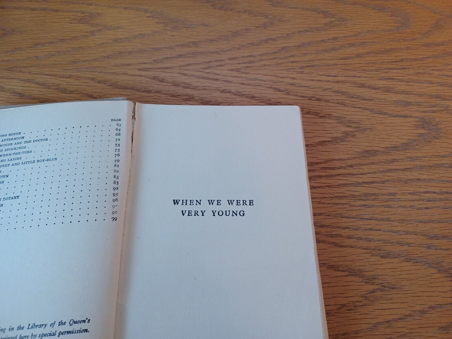 When We Were Very Young A A Milne 1946 Hardcover E.P. Dutton