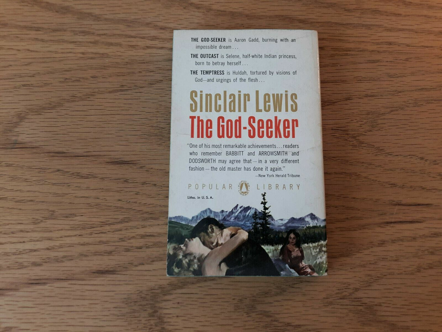 The God-Seeker by Sinclair Lewis 1962