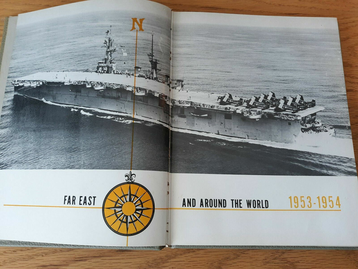 USS Saipan (CVL-48) VMA-324 HU-1 1953 1954 Around World Deployment Cruise Book