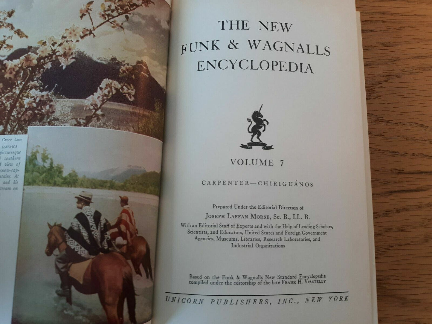 The New Funk & Wagnalls Encyclopedia 1952 Volume 7 Unicorn Hardcover