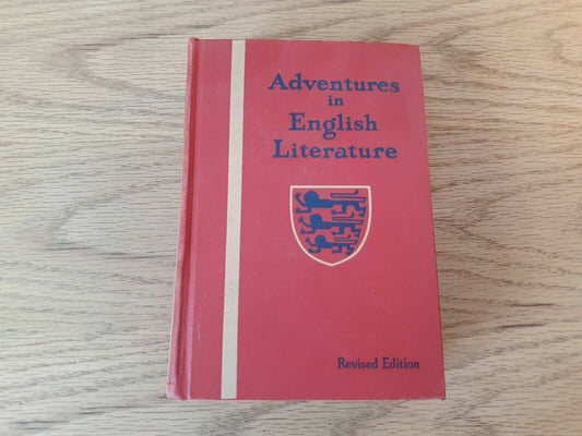Adventures In English Literature Revised Edition 1940 Harcourt Brace Hardcover