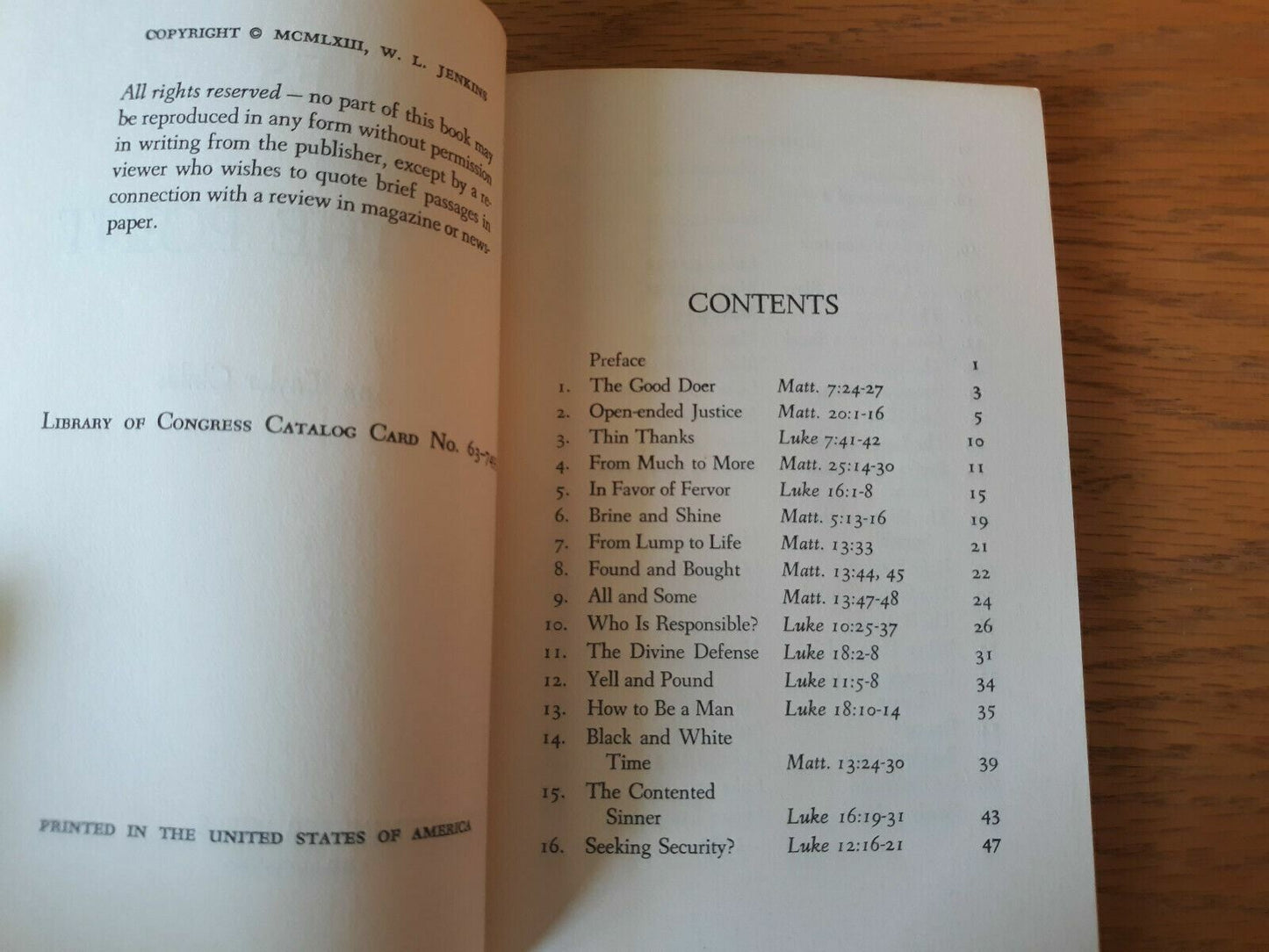 Parables to the Point by Ann Taylor Childs 1963