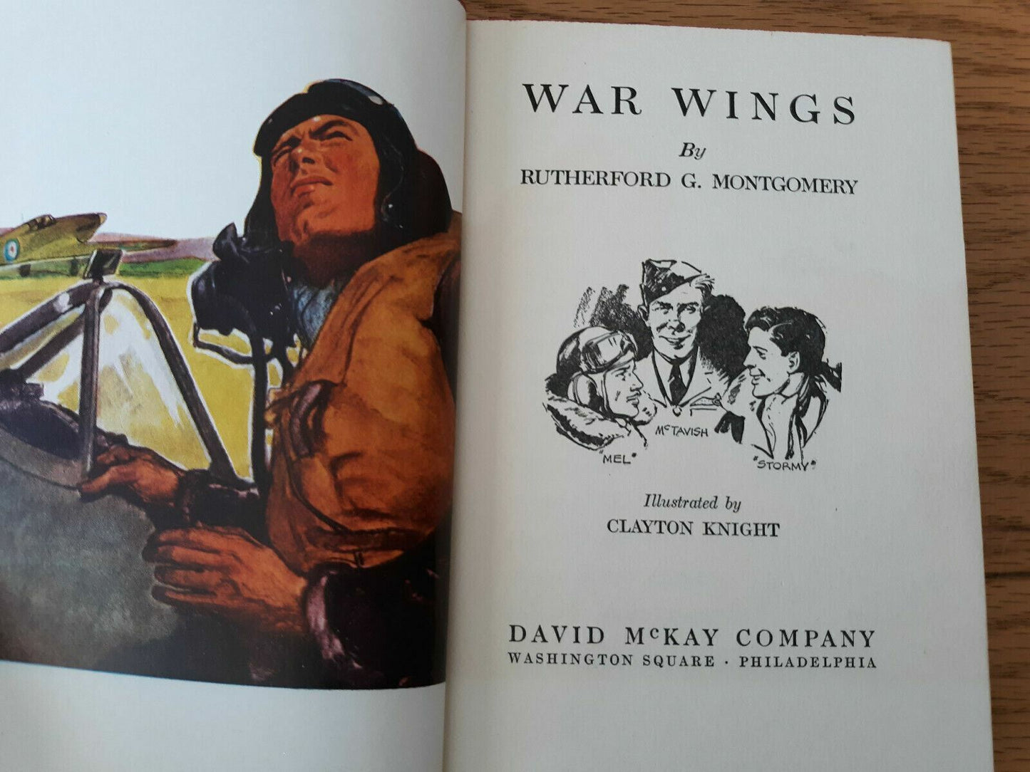 War Wings Rutherford Montgomery 1943 Hardcover David McKay