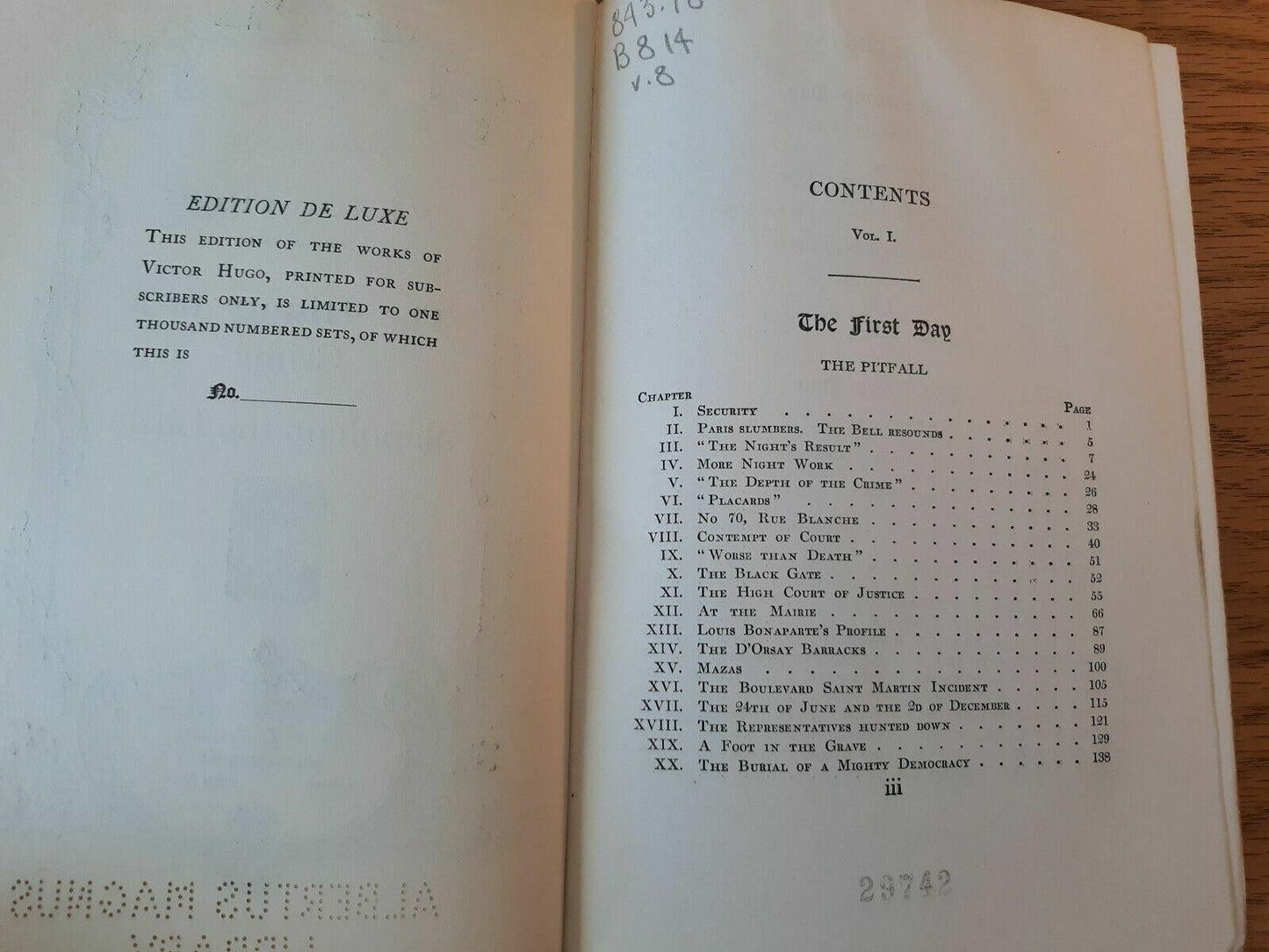 Works Of Victor Hugo Volume VIII DeLuxe Edition The History Of A Crime Napoleon