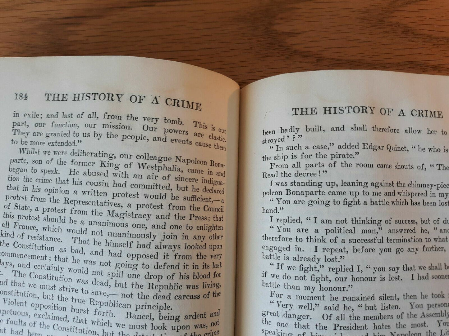 Works Of Victor Hugo Volume VIII DeLuxe Edition The History Of A Crime Napoleon