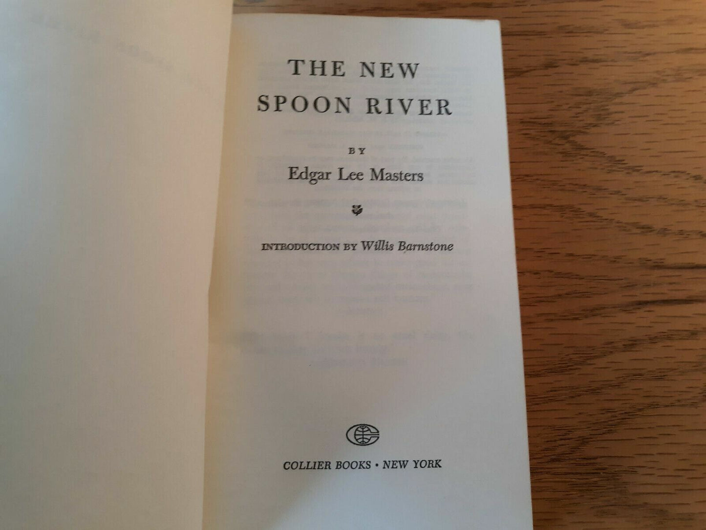 The New Spoon River by Edgar Lee Masters 1968