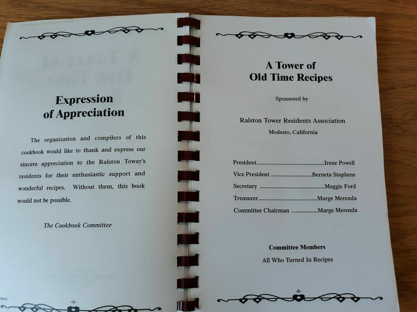 A Tower Of Old Time Recipes Ralston Towers Modesto California Cookbook 2003