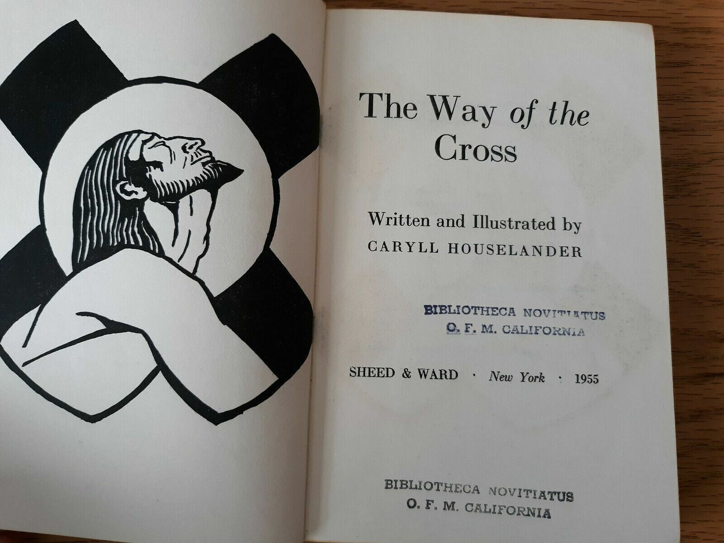 The Way Of The Cross Caryll Houselander 1955 Hardcover Sheed & Ward