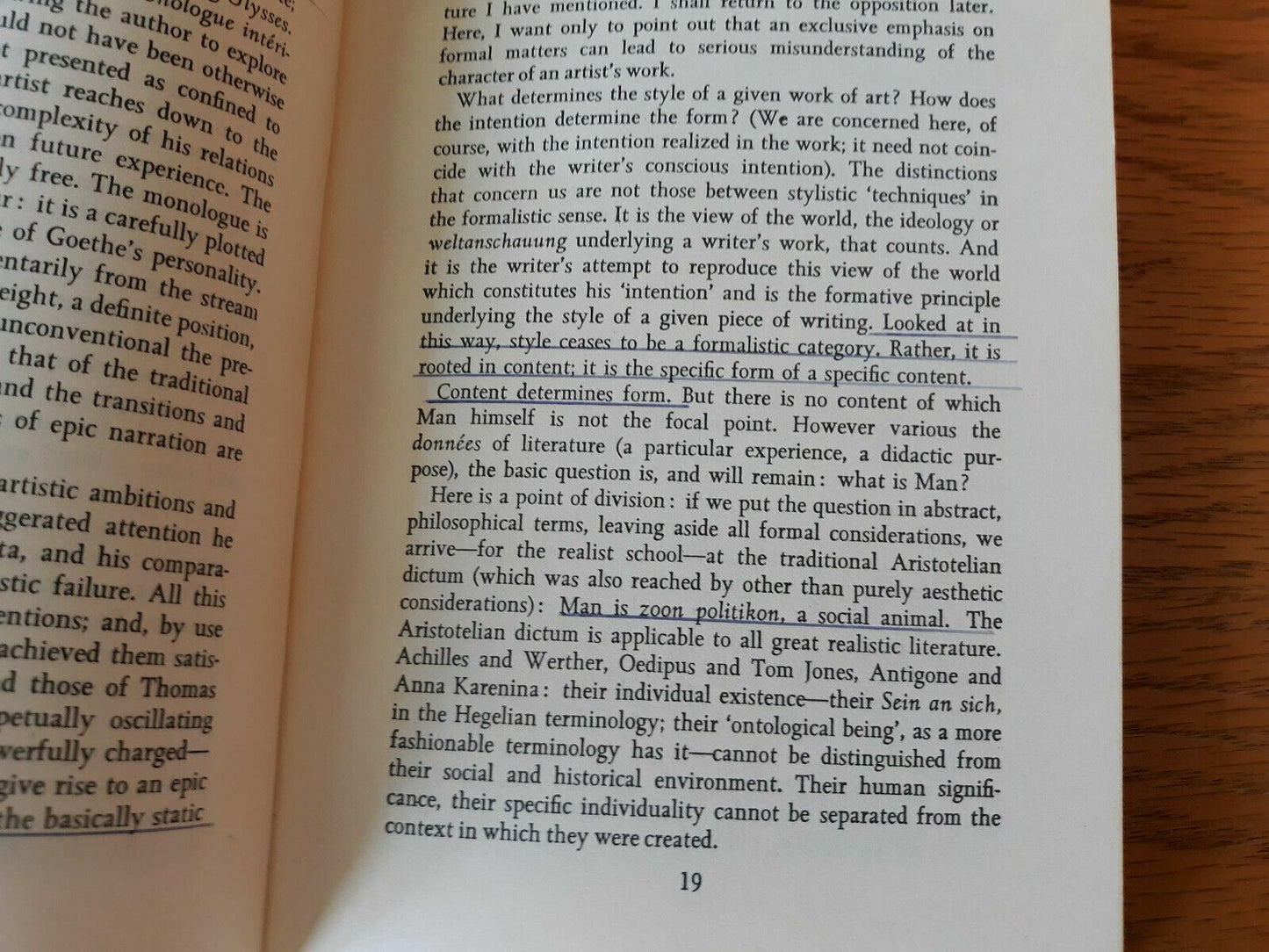 Realism in Our Time Georg Lukacs 1971 Paperback Harper Torchbooks