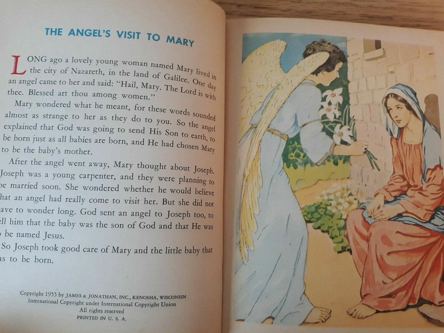 Vintage A bonnie Book ~ Stories of Jesus For Children ~ 1955