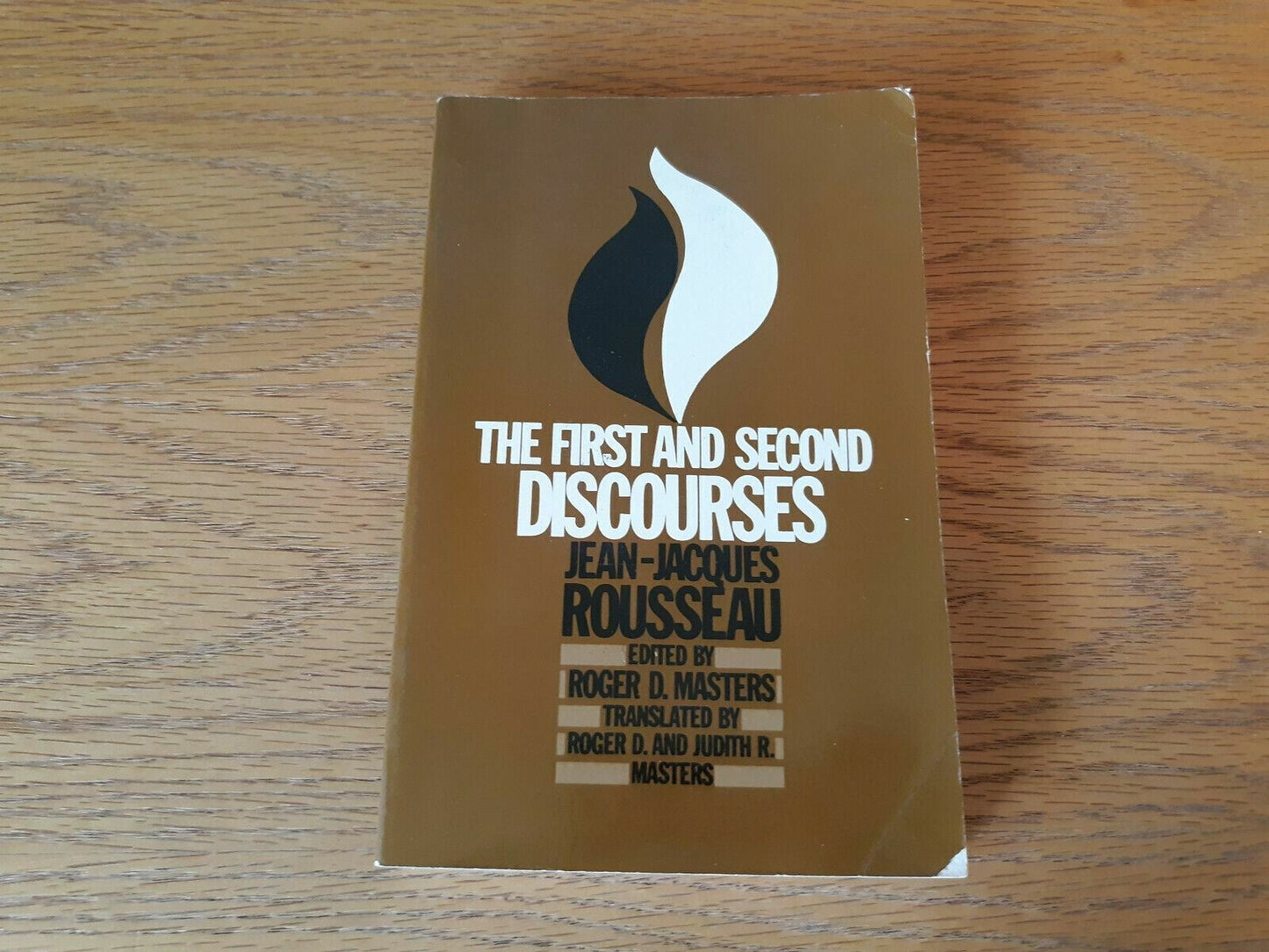 The First and Second Discourses by Jean-Jacques Rousseau (1964, Brown Paperback)