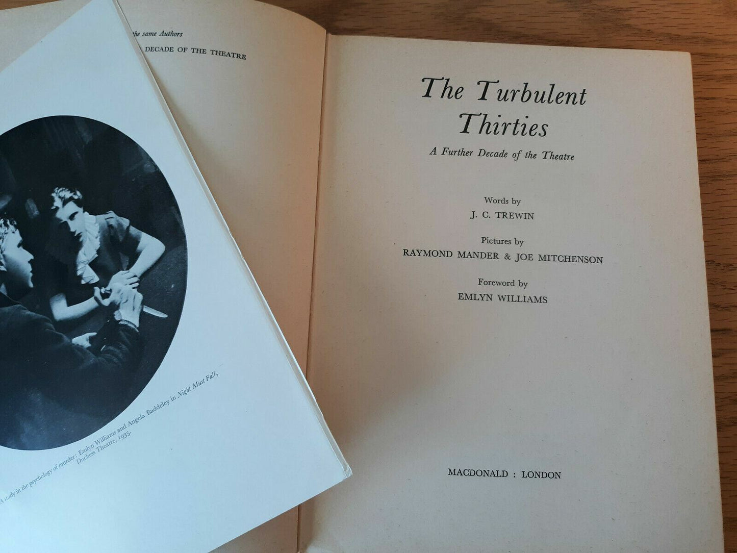 The Turbulent Thirties - A Further Decade of the Theatre 1960 J C Trewin